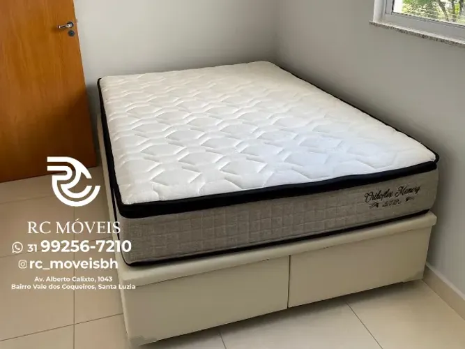Colchão de Molas Ensacadas com Pillow Top Viscoelástico - Casal 1.38x1.88 | 30cm de Altura