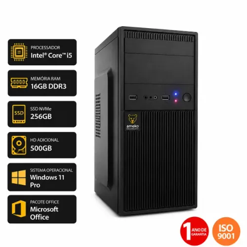 PC Intel Core i5 | 16GB RAM | SSD 256GB + HD 500GB | Windows 11 Pro + Office