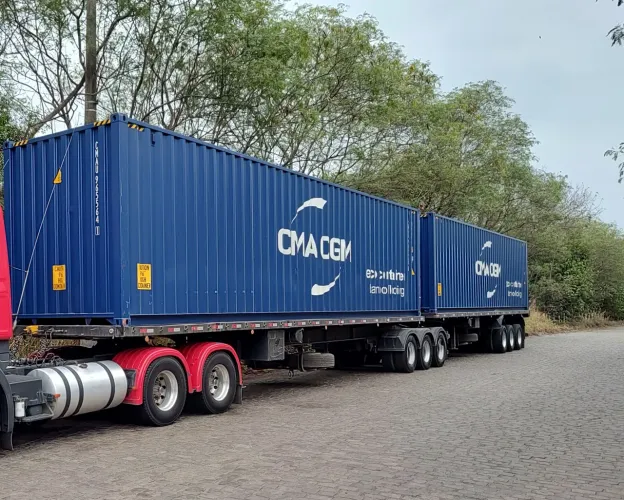 Rodotrem 30 metros deslizante porta Container
