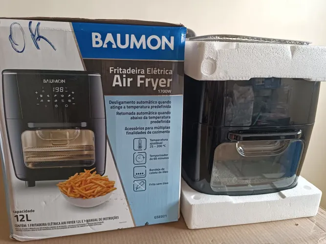 Fritadeira Air Fryer Baumon 