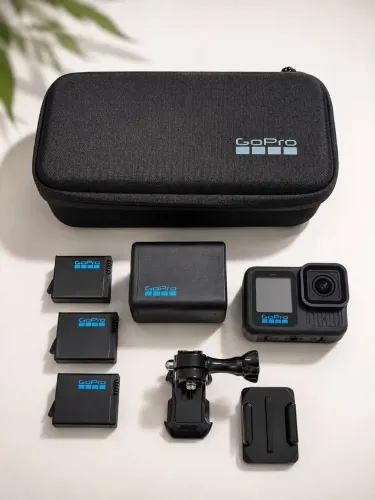 GoPro HERO13 Black + 3 Baterias Originais + Carregador Duplo + Estojo | Estado de Nova