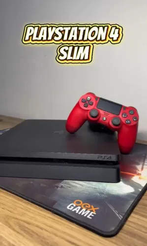 PlayStation 4 slim 1 terabyte + 2 controles + 2 jogos