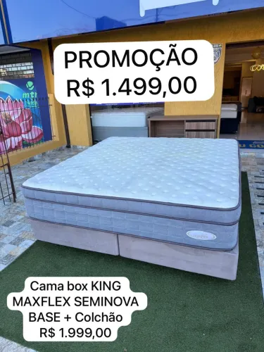Cama king Size MAXFLEX SEMINOVA TOP - ENTREGAMOS
