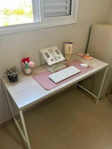 Mesa de Escritório, Escrivaninha, Estilo Industrial, 120cm
