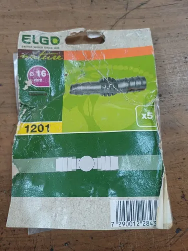 ACESSÓRIO IRRIGAÇÃO JARDIM ELGO - 1201 UNIÃO RETA 16MM.