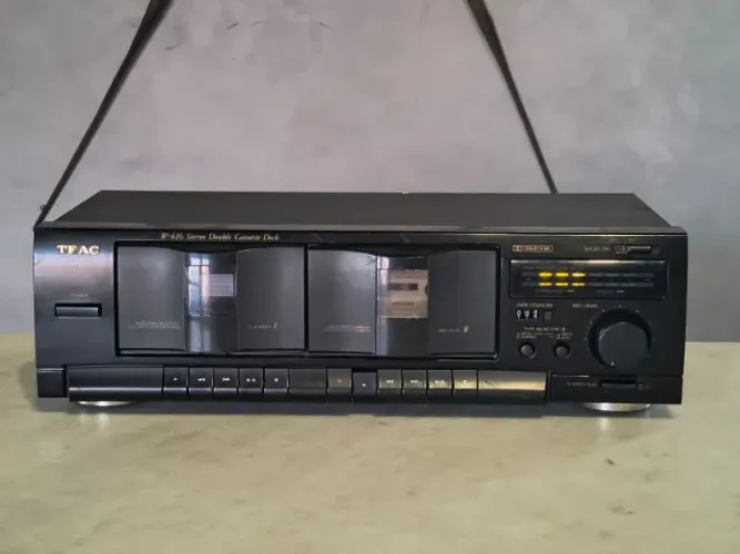 Tape Deck Teac W-416 Duplo Cassete Toca Fitas K7 Som Vintage
