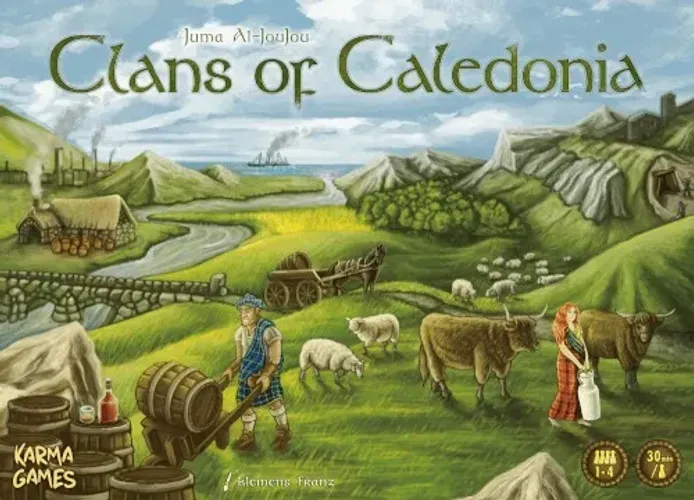 Clans of Caledonia + 4 Dashboards - Board Game