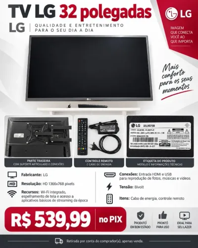 TV LG 32 polegadas