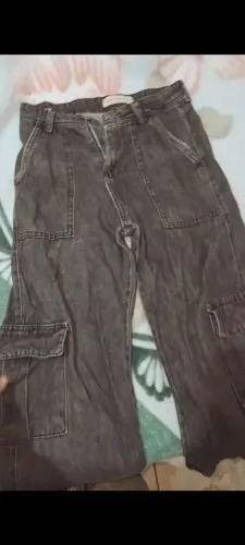 Calça larga 6 bolsos