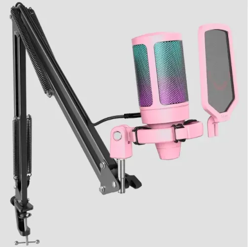 Microfone Fifine A6T Rosa