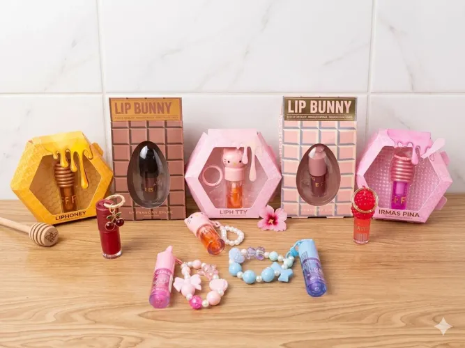Combo lip gloss franciny ehlke e diversos 9 lip gloss novos atacado