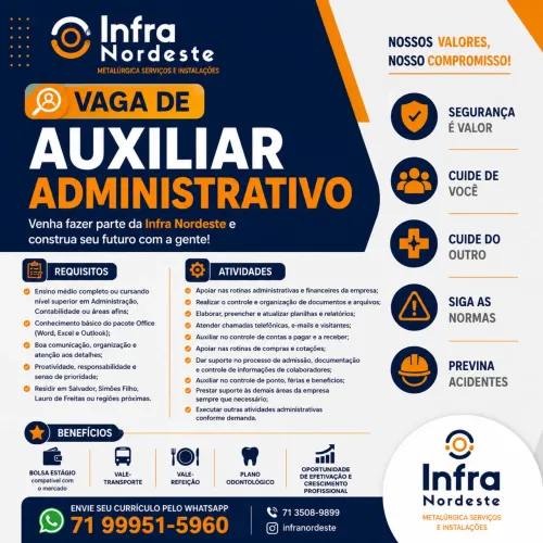 Vaga administrativo