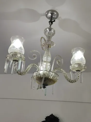 Lustre Antigo de cristal - Estilo Clássico