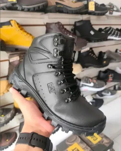 Bota Caterpillar Preta Luxo N 38 ao N43
