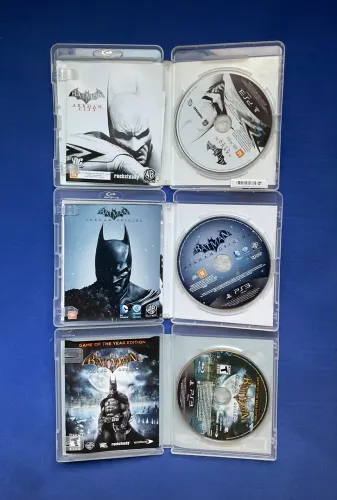PS3 Lote 3 jogos Batman originais na caixa Playstation 3