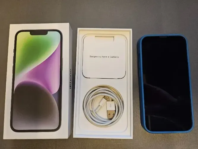 Apple Iphone 14 (256 Gb) Na Caixa Original + Capa E Cabo