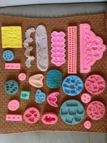 Formas de silicone Biscuit Pasta Americana Confeitaria