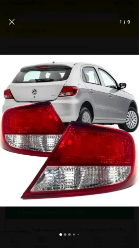 Par Lanterna Gol G5 2009 2010 2011 2012 09 10 Bicolor  | Compatível com Volkswagen Gol