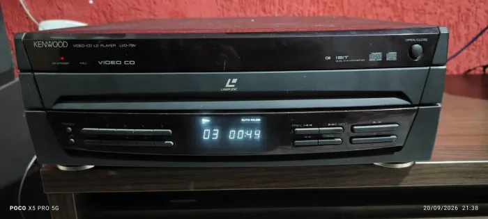 Raridade: LaserDisc Kenwood LVD-59 Linha premium + Controle Original - BIVOLT