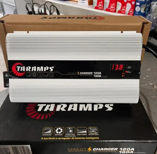 Fonte Automotiva Taramps 12V carregador de Bateria 120A / 160A 