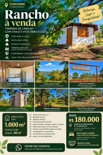 VENDE-SE ÁGIO - LOTE EM CORUMBÁ IV - Alexânia- GO