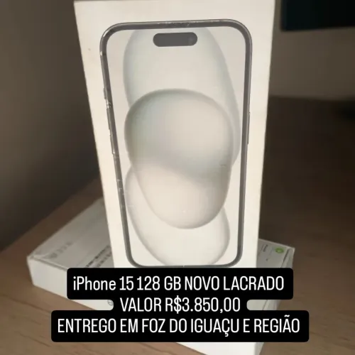 iPhone 15 128gb NOVO LACRADO NA CAIXA