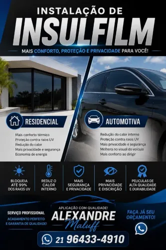 Insulfilm residencial e automotivo