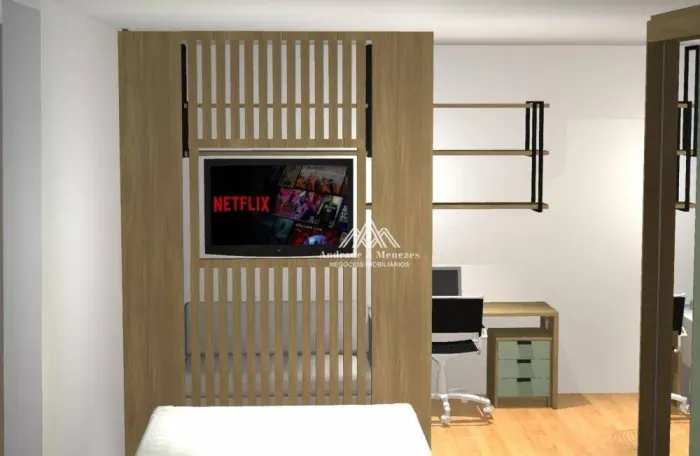 Studio com 1 quarto para alugar, 39 m² por R$ 2.700/mês - Ribeirânia - Ribeirão Preto/SP