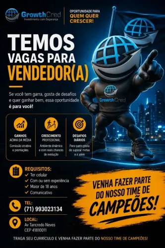VAGA PARA VENDEDOR