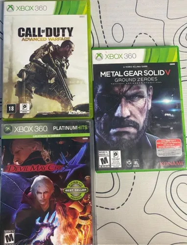 Devil May cry4/ Call of Duty Advanced Warfare/ Metal Gear Solid V (XBOX 360)