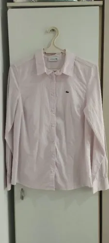 Camisa social feminina Lacoste manga comprida tamanho 40