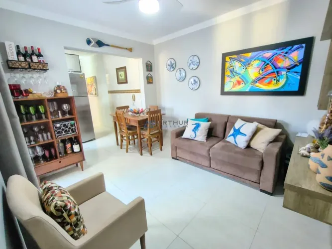Apartamento à venda no Canto do Forte em Praia Grande, com 1 dormitório e 1 vaga