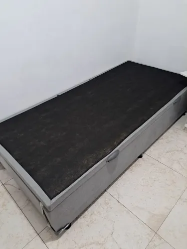Cama solteiro baú