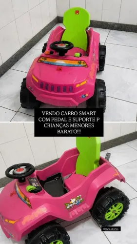Veículo infantil smart com pedal 