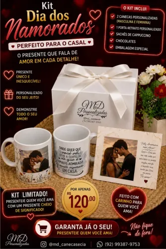 Kit Dia dos Namorados Personalizado