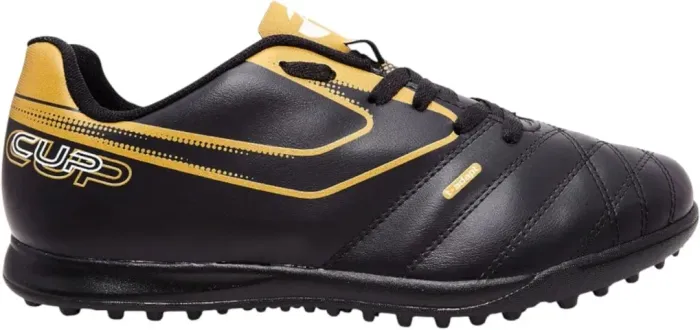 Chuteira Society Top Cup Preto/Dourado n° 38 ou 43