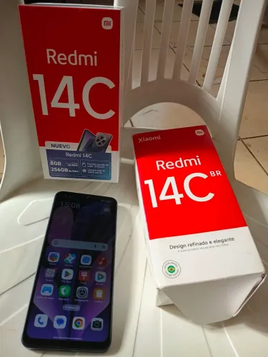 Redmi 14c 8 gigas de memoria ram 256 gigas gb de rom 1200 reais 15 dias de uso novinho