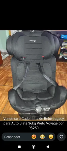 Cadeirinha de carro de 0 até 36 kg marca voyage muito bem concervada