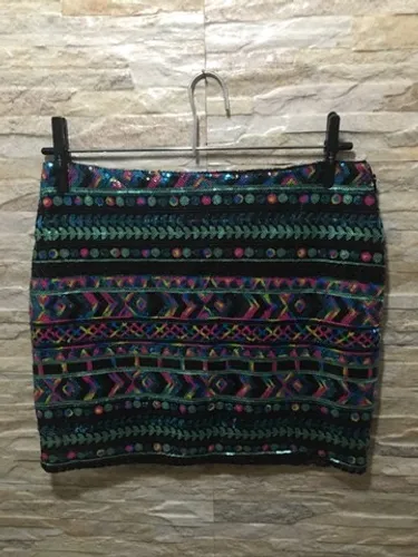Mini Saia com em Paetês