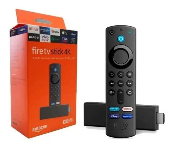 Fire TV Stick 4K com Controle Remoto por Voz com Alexa