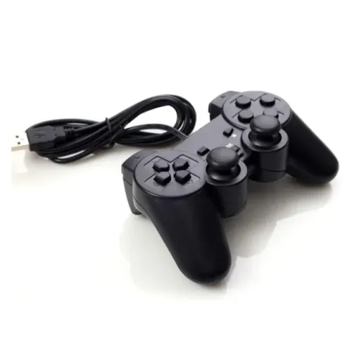 Controle Gamepad Joystick Com fio USB Doubleshock para Console PS3 Notebook PC Gamer