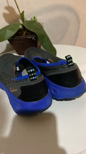 Tênis Casual Masculino - Azul e Preto - Tamanho 41