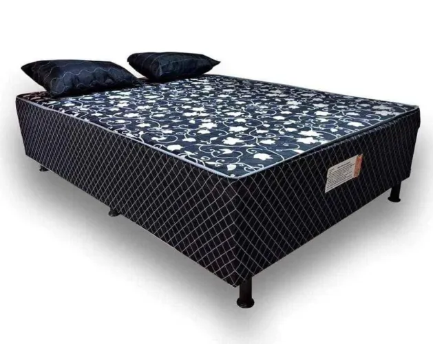 Cama Box Casal Conjugada 10 Centímetros de Espuma D28+ 2 Travesseiro R$450,00