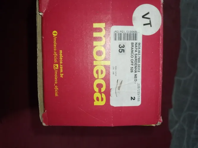 Calçado moleca tam 35 valor 50 reais zap *