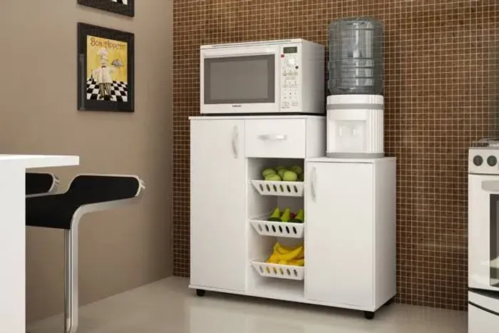 Fruteira para micro-ondas e filtro 