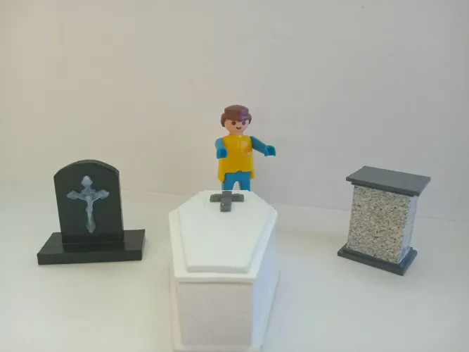 Playmobil lote cemitério 
