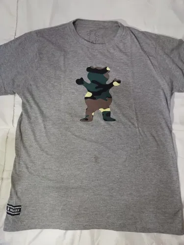 Camiseta Grizzly Og Bear Masculina - Cinza - Tamanho M