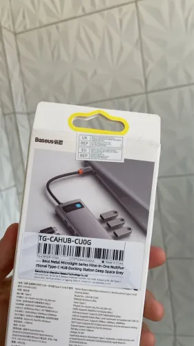 Hub Adaptador Baseus 9/1 USB C // Novo, Lacrado