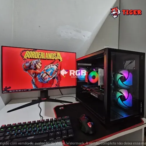 Pc Gamer Completo Core i5 12400F + RTX 3060 Ti 8GB + RAM 32GB + SSD M.2 NVMe 512GB