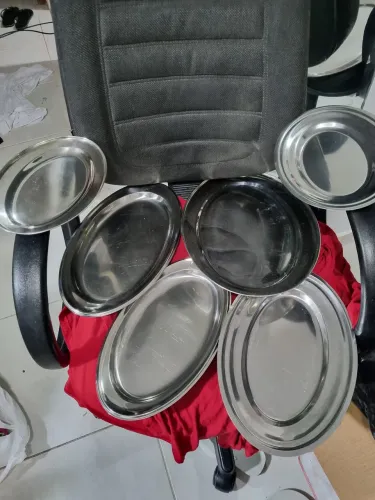 Conjunto de Bandejas de Aço Inox